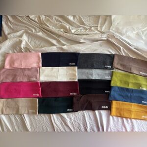Moda Headband Collection 16 Color Mix and Match Sporty Athleisure Bundle